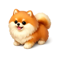 Pomeranian 3D icon