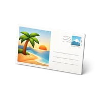 Postcard 3D icon