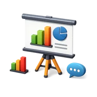 Presentation 3D icon