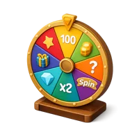 Prize Wheel 3D icon