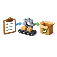 Process 3D icon