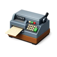 Punch Card Machine 3D icon