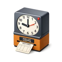 Punch Clock 3D icon