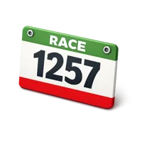 Race Bib 3D icon