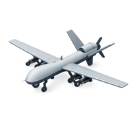 Reaper Drone 3D icon