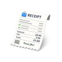 Receipt 3D icon