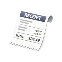 Receipt 3D icon