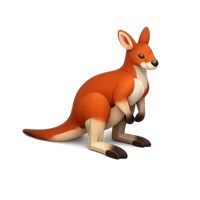 Red Kangaroo 3D icon
