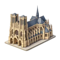 Reims Cathedral 3D icon