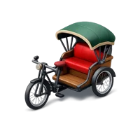 Rickshaw 3D icon