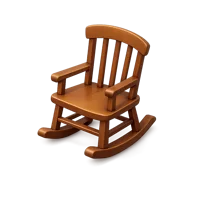 Rocking Chair 3D icon