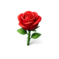 Rose 3D icon