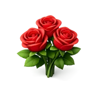 Roses 3D icon
