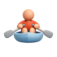 Rowing Man 3D icon