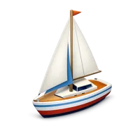 Sailboat 3D icon