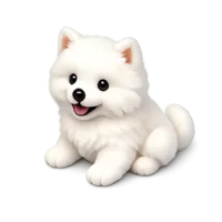Samoyed Puppy 3D icon