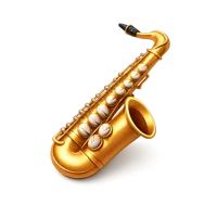 Saxophone 3D icon