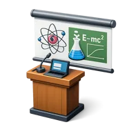 Science Lecture 3D icon