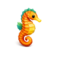 Seahorse 3D icon