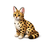 Serval 3D icon
