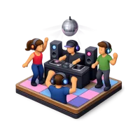 Silent Disco 3D icon