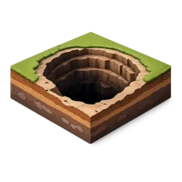 Sinkhole 3D icon