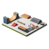 Skatepark 3D icon
