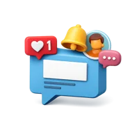 Social Media 3D icon