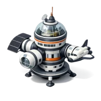 Space Habitat 3D icon