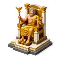Statue Of Zeus At Olympia 3D icon