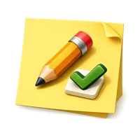 Sticky Note 3D icon