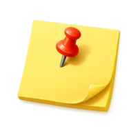 Sticky Note 3D icon