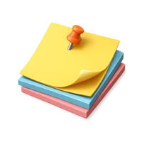 Sticky Notes 3D icon