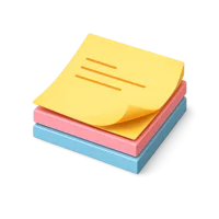 Sticky Notes 3D icon