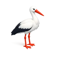 Stork 3D icon