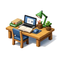 Study 3D icon