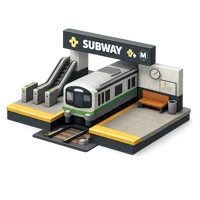 Subway Station 3D icon