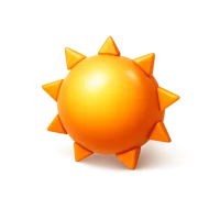 Sun 3D icon
