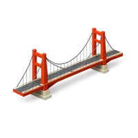 Suspension Bridge 3D icon