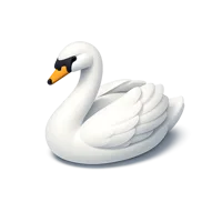 Swan 3D icon