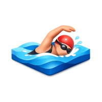 Swimming 3D icon