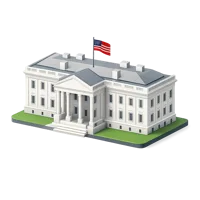 The White House 3D icon