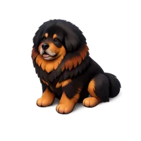 Tibetan Mastiff 3D icon