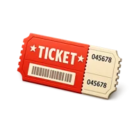 Ticket Stub 3D icon