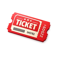 Ticket Stub 3D icon