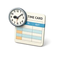 Time Card 3D icon