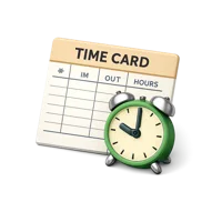 Time Card 3D icon