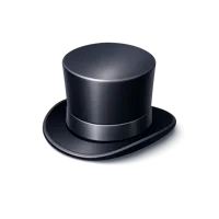 Top Hat 3D icon