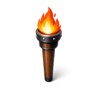 Torch 3D icon