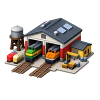 Train Depot 3D icon